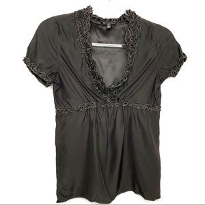 Express blouse with ruffles NWOT